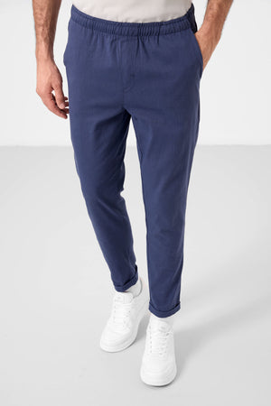 standart fit dokuma hafif esnek chino erkek pantolon - 82178 - Justyol