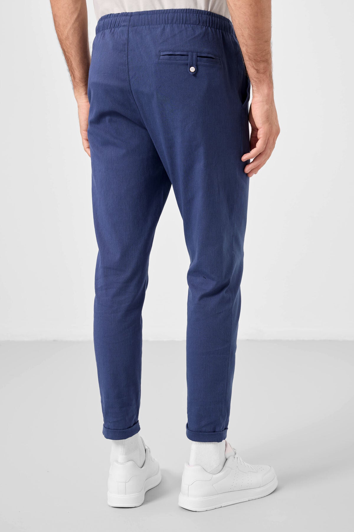 standart fit dokuma hafif esnek chino erkek pantolon - 82178 - Justyol