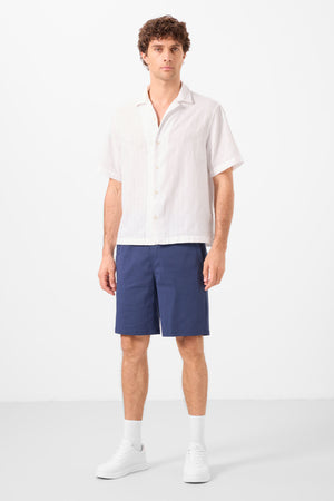 standart fit dokuma hafif esnek chino erkek şort - 81292 - Justyol