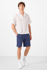 standart fit dokuma hafif esnek chino erkek şort - 81292 - Justyol
