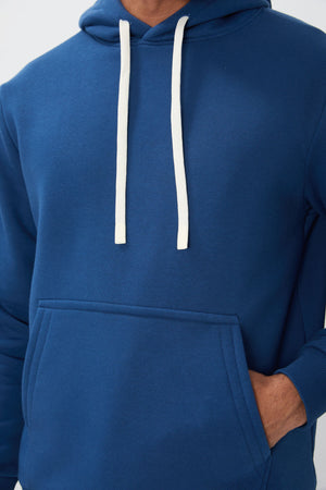 pamuklu kalin içi tüylü yumuşak dokulu comfort fit nakişli erkek sweatshirt - 88419 - Justyol