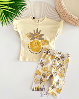 pineapple tights 2 - piece set - powder - Justyol