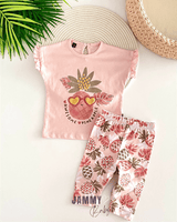 pineapple tights 2 - piece set - powder - Justyol