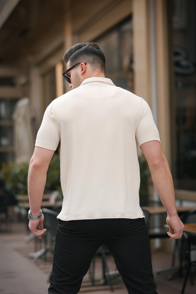 Premium Desenli Kısa Kol Gömlek - Justyol
