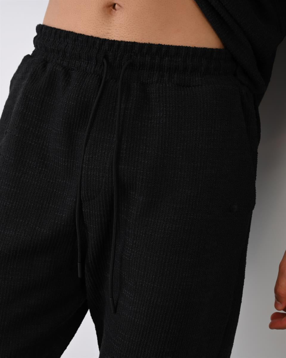 premium desenli lastikli jogger pantolon - Justyol