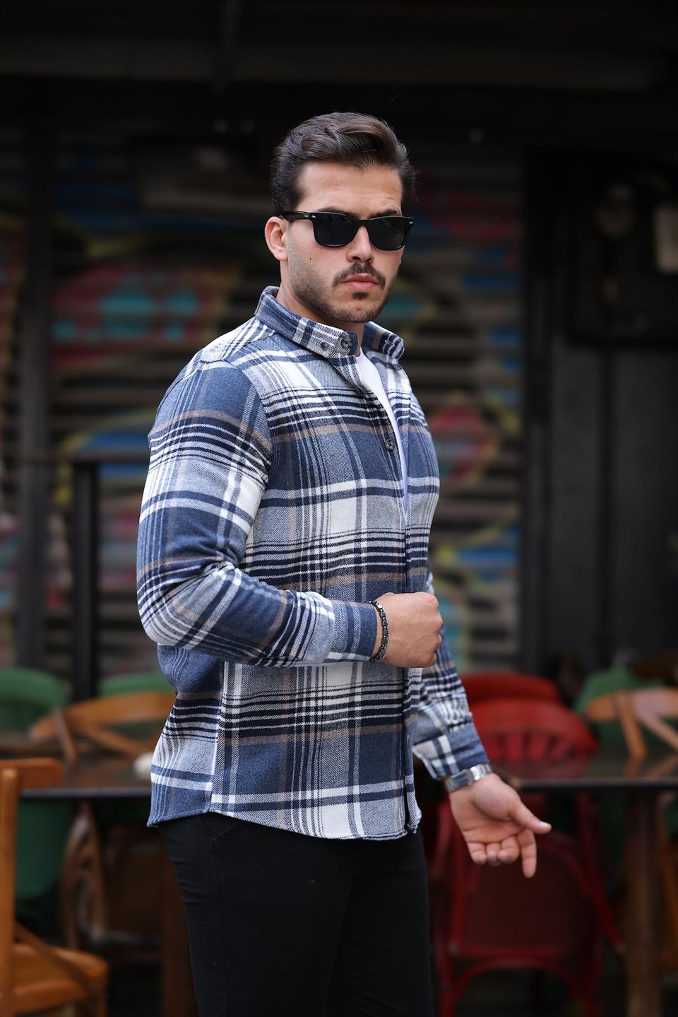 Premium Desenli Oduncu Gömlek - Justyol
