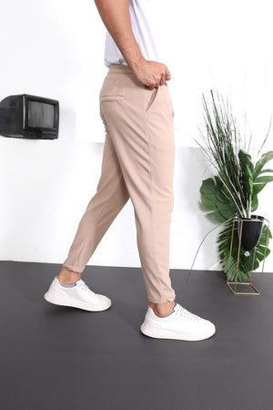 Premium Dokulu Duble Paça Fit Pantolon - Justyol