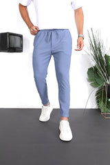 Premium Dokulu Duble Paça Fit Pantolon - Justyol