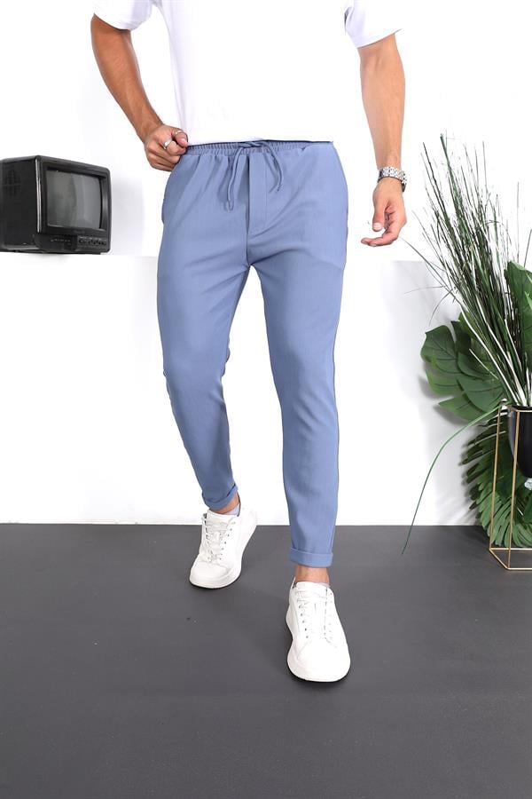 Premium Dokulu Duble Paça Fit Pantolon - Justyol