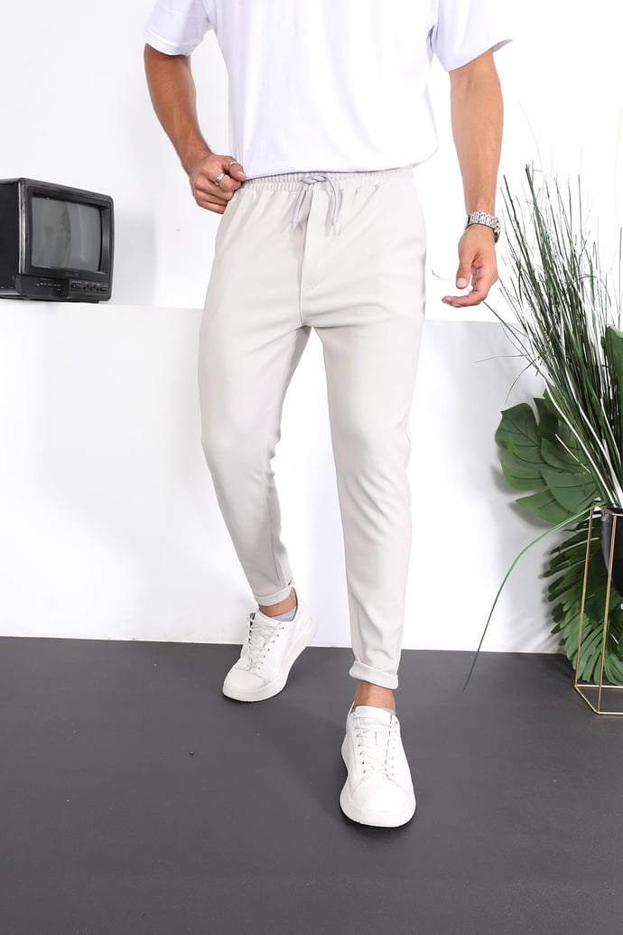 Premium Dokulu Duble Paça Fit Pantolon - Justyol