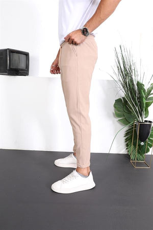 Premium Dokulu Duble Paça Fit Pantolon - Justyol