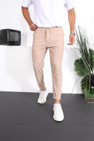 Premium Dokulu Duble Paça Fit Pantolon - Justyol