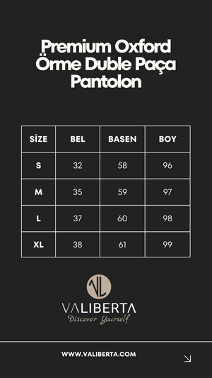 premium oxford örme duble paça erkek pantolon - Justyol