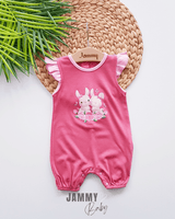 Rabbits Flower Ruffle Detailed Jumpsuit - Justyol
