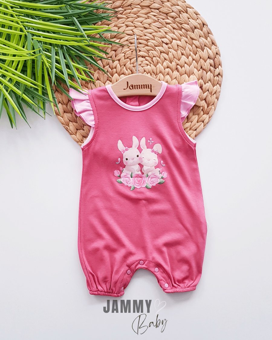 Rabbits Flower Ruffle Detailed Jumpsuit - Justyol