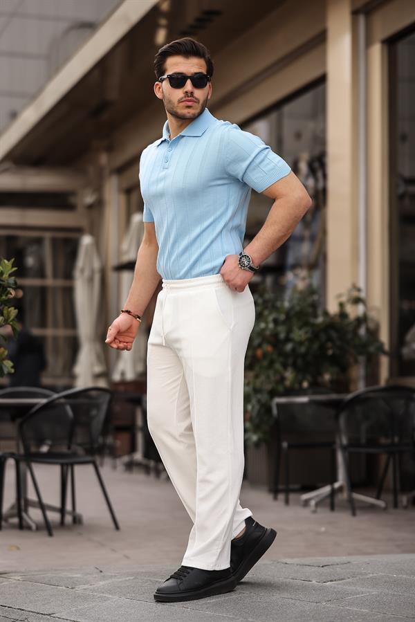 Rahat Kalıp Beli Lastikli Baggy Pantolon - Justyol