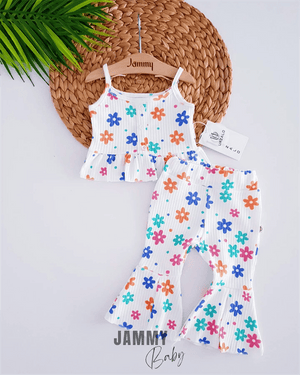 colorful daisies suspender spanish suit - Justyol