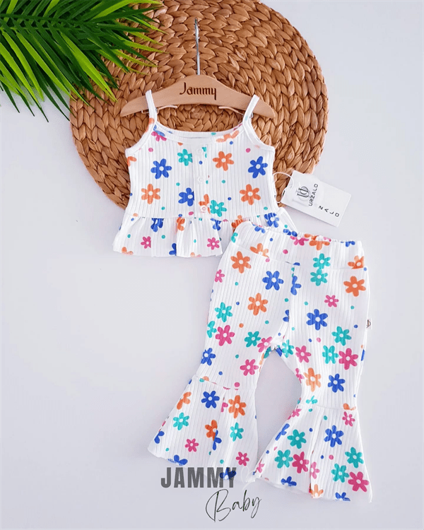 colorful daisies suspender spanish suit - Justyol