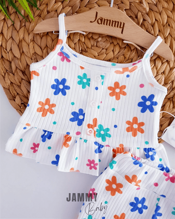 colorful daisies suspender spanish suit - Justyol