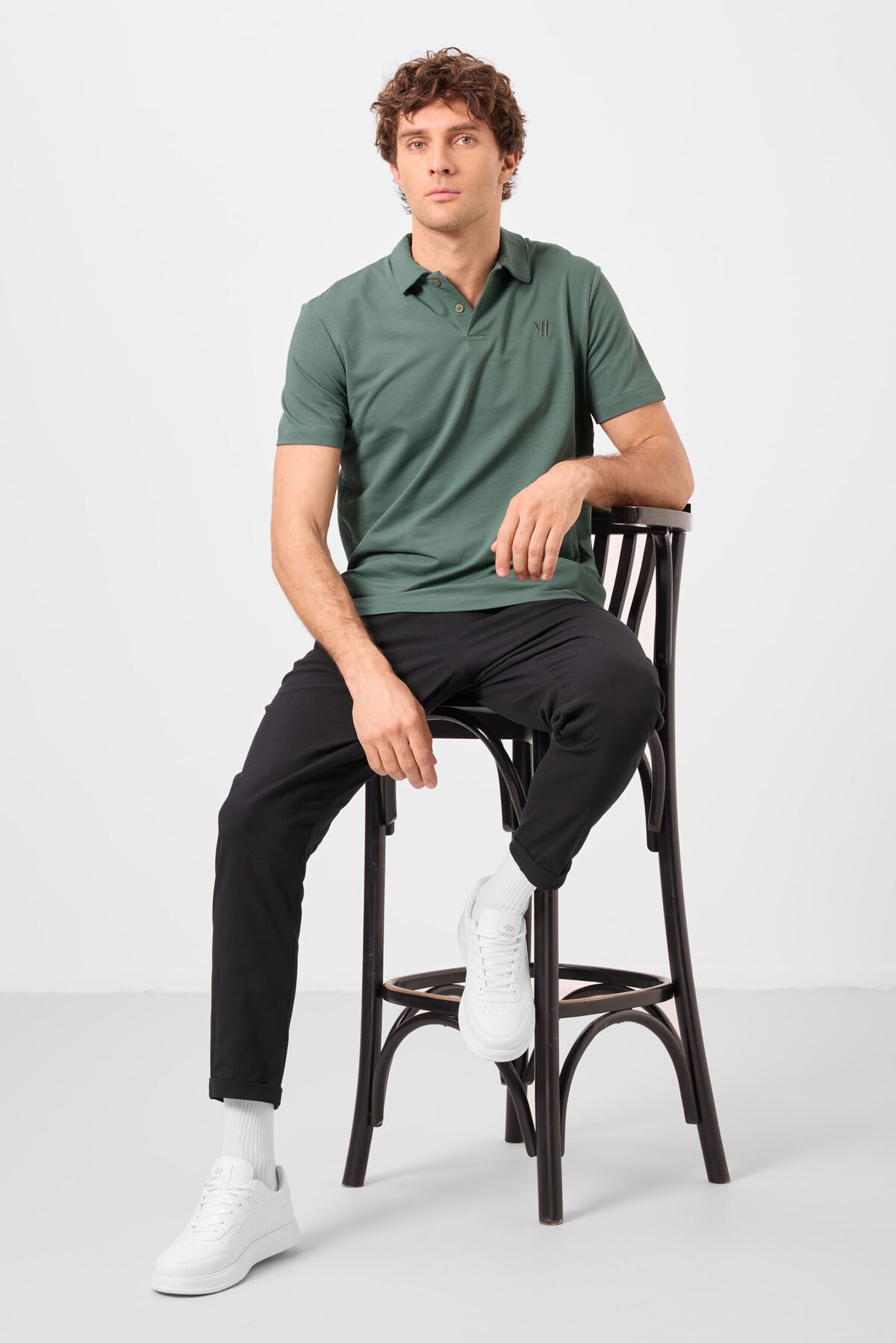 standart fit dokuma hafif esnek chino erkek pantolon - 82178 - Justyol