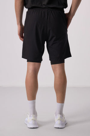 polyester ince yumuşak standart fit erkek taytli şort - 81287 - Justyol