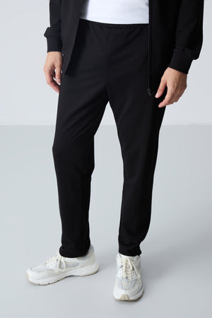 lacivert pamuklu kalin yumuşak dokulu comfort fit basic erkek eşofman takim - 85260 - Justyol