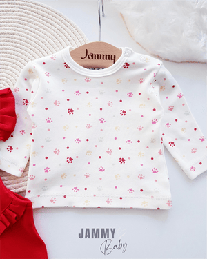 smart cat salopet & pati desen body set - somon - Justyol