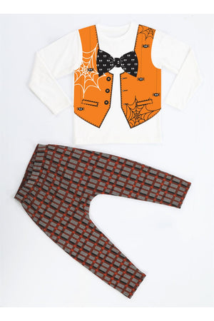 spider yelek baskili pantolon + t-shirt takim k - Justyol
