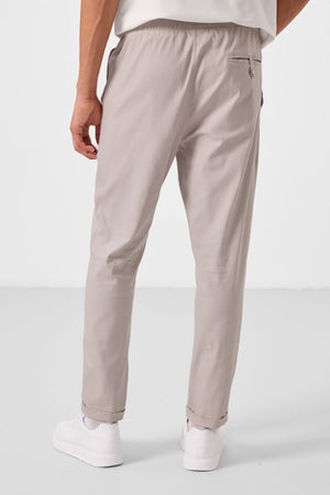 standart fit dokuma hafif esnek chino erkek pantolon - 82178 - Justyol