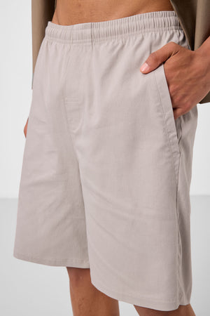 standart fit dokuma hafif esnek chino erkek şort - 81292 - Justyol