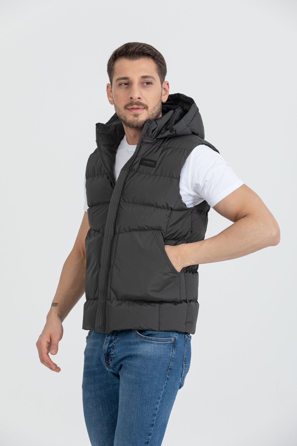 Erkek Yelek - khaki - 54087 - Justyol