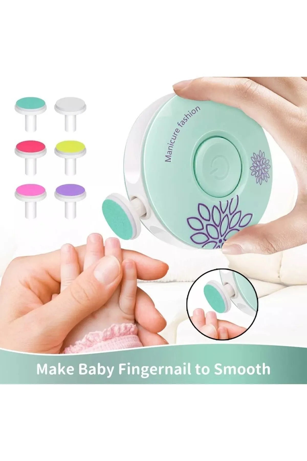 Coupe et lime à ongles pour nouveau - nés, fonctionnement sur batterie - Justyol