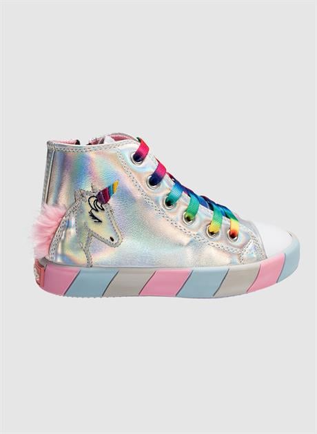 unicorn hologram yandan dikişli ortopedik kiz sneakers - Justyol