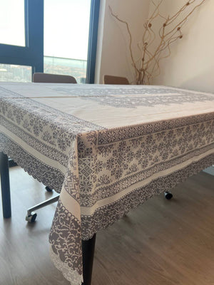 Nappe en tissu polyester imprimé à motifs kilim (140 × 180 cm) - Justyol